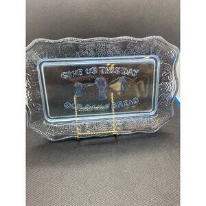 Tiara “Give us this day” Platter/Plaque in light Blue